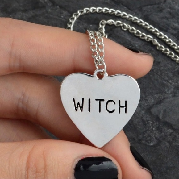 ariesmoon89 Jewelry - Witch Heart Pendant Necklace